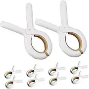 ULTECHNOVO 10pcs Heavy Duty Quilt Fixing Clips for Bedding Non- Comforter Sheet Holders Windproof Clothespins for Quilts Bed and Towels Compact Storage