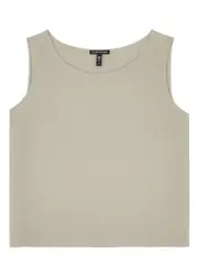 Eileen Fisher Silk Tank - Beige - S (UK 10-12 / M) S (UK 10-12 / M)