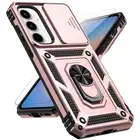for Samsung Galaxy A35 5G Case with Slide Camera Cover HD Screen Protector [M...