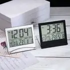 Digital LCD Alarm Clock Display Calendar Alarm Clock Desk Digital Desk Clock AU