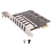 PCIe to USB 3.2 Gen 2 Card 8-Port (6X Type-A +2X Type-C) Converter PCIE4138