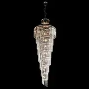 Vencha Chanel 35 Light Modern Spiral Crystal Chandelier Large