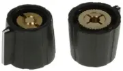 Sifam COLLET POTENTIOMETER KNOBS 15.5x14.3mm 10Pcs 3.175mm Shaft, Matt Black