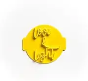 The Cookie Cutter Hub Love & Light Embosser /Stamp for Cupcakes Fondant Icing Clay Cake Baking Decoration