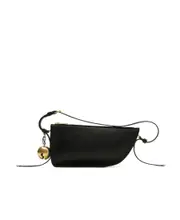 Burberry Shield Zipped Shoulder Bag One size Black