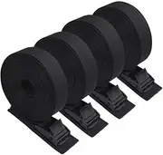 4 Pieces Heavy Duty Lashing Straps,1In(2.5cm) x 157In(4m) Cinch Tie Down Straps Heavy Duty Nylon Straps with Cam Buckles, Trucks, Boat, Motorcycle,Kayak, SUP, Canoe, Trailer