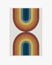 120' x 185' | Machine Washable Runner Rug | Kid & Pet Friendly | Indoor Rug | Absida Rainbow Rug | Ruggable