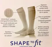 Shape To Fit Compression Sport Socks for Men & Women 15-20 & 20-30 mmHg COOLMAX