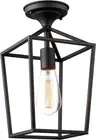 Semi-Flush Mount Ceiling Light, 1-Light 13 Inch Height Ceiling Light Fixture in