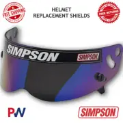 Simpson Helmet Replacement Shield Iridium - X Bandit, Diamondback, Skull and RX
