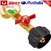 Propane Refill Elbow Adapter W/ Gauge For 1Lb Bottle Tank 20-40Lbs Cylinder™✲