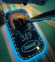 Peterbilt 389 Shift Boot Plate Custom Engraving RGB Color Changer w/ Remote