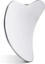 Stainless Steel Gua Sha Facial Tools ;Guasha Tool for Face Metal Gua Sha Tighten Skin Heart Massage Guasha Beauty Tool for Body、 Eyes、 Neck、 Massager with Travel Pouch (The dolphin model)