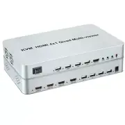 4 Port HDMI KVM Switch 4 IN 1 Out 4x1 HDMI Quad Multi-viewer USB keyboard Mouse