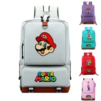 在飛比找蝦皮購物優惠-Switch Mario 超級瑪利歐 韓版學生書包 雙肩 背
