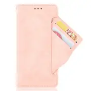 Wallet Style Skin Feel Calf Pattern PU Leather Case For Google Pixel 3a XL,with Separate Card Slot(Pink)