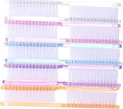 MERRYHAPY 10pcs Nail Brush Handle Set Fingernail Cleaning Brush Soft Nylon Bristles Perfect for Hand Fingertip and Foot Cleaning