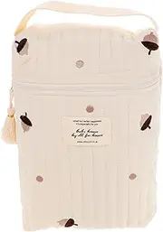 Toddmomy Portable Diaper Storage Pouch Multi Functional Zippered Nursery Bag for Lightweight Tote Organizer for Items for Travel and Stroller Use