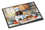American Water Spaniel The Chef Doormat Front Door Mat Indoor Outdoor Rugs for