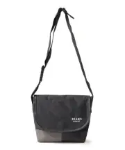(ASK availability First) BEAMS Polyester heathered combination messenger bag New