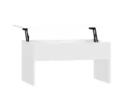 Coffee Table High Gloss White 80x50.5x41.5 cm Engineered Wood