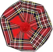 [EPIGEAN] Scottish hat Scottish Traditional Tam o' Shatner Tammy Hat Made up of Tartan Acrylic Wool
