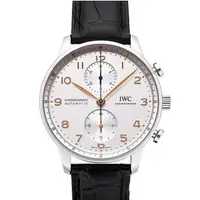 在飛比找PChome24h購物優惠-IWC 萬國錶 新葡萄牙計時腕錶(IW371604)x白面x