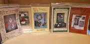 5 Quilt / Doll Patterns Sewing Kits Christmas, Santa, Elf, Snowman (E)