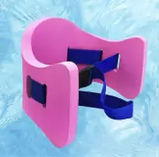 Swimming floating belt adult swimming belt buoyancy back floating force floating belt(blue M) Pink L