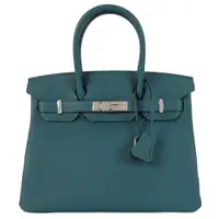 在飛比找PChome24h購物優惠-HERMES BIRKIN 30CM Togo 牛皮柏金包(