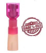 MVP 100 Red 18-22 AWG Ins. Female 1/4" Quick Connect Terminal 3M Heat Shrink