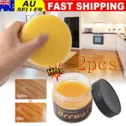2X Wood Seasoning Beewax Complete Solution Furniture Care Beeswax Wood Polishing
