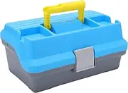 Sunxtzyl Portable ABS Three Layer Fishing Tackle Box with Ergonomic Handle for Easy Carry and Storage of Fishing Gear and Accessories