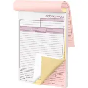 - Contractor Invoice Book 8.5 x 11 3 Part Carbonless Triplicate Invoices Form...