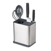 Joseph Joseph Surface Stainless Steel Knife & Utensil Pot/Storage w/Spoon Rest