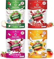 Gina's Table Happles Happles - Freeze Dried Apples Variety Pack - Natural Freeze Dried Fruit - Apple Crisps - Healthy Fruit Snacks for Kids - Low Calorie Snacks - 4 Count