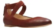 Clarks Grace Anna Burgundy Nubuck Women's Flat Shoes Size UK 5 1/2 D
