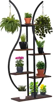 6 Tier Plant Stand Indoor Metal Plant Shelf Tall Plant Stand for Multiple Plants