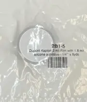 New Dupont Kapton 2mm Film with 1.5mm Silicone Adhesive, 1/4" x 5yds, (1 ea)