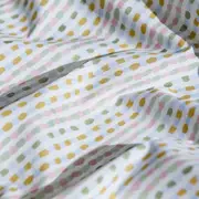 Ecology Casuarina Size Queen Soft Flat Sheet Striped Home Bedding Cotton