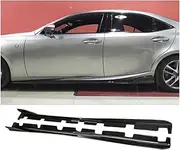 A Style Real Carbon Fiber Door Aprons Side Skirts Compatible for Lexus IS200T IS250 IS300 is Car Model 2013-2019