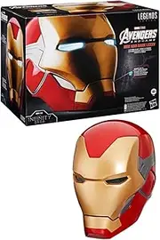 Marvel Legends Series Iron Man Premium Electronic Helmet with Light FX, Avengers: Endgame Adult Collectible Roleplay Gear