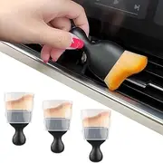 3 pcs Car Interior Dust Brushes,Soft Nylon Auto Detailing Brush, Car Detailing Brush Dusting Tool, Car Interior Cleaning Tool Car Interior Exterior Home Office