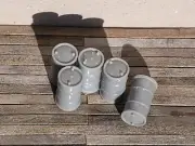3D printed 55 gallon oil drums in G/O/HO/N (1:22, 1:48, 1:87, 1:160) scale (x8)