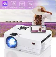 Native 1080P 5G WiFi Bluetooth Projector, Roconia 9000LM Full HD Movie Projector