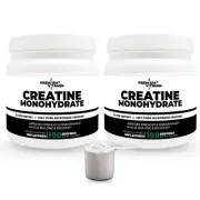 BOGO Creatine Monohydrate (Micronized) Powder, Pure 5g per serv, 500g, (2 units)