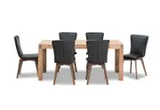 SILVERWOOD 7 Piece Dining Suite with Allcot Dining Chair