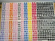 Lot Of 10 Creative Memories ABC 123 Stickers Numbers Alphabet Partial Sets (1)