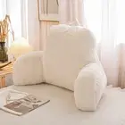 Reading Pillow Bed Rest Wedge Large Adult Backrest Pillow with Arms Sitting i...