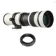 相機 MF 超長焦變焦鏡頭 F/8.3-16 420-800mm T2 卡口,帶 AF 卡口轉接環通用 1/4 螺紋更換